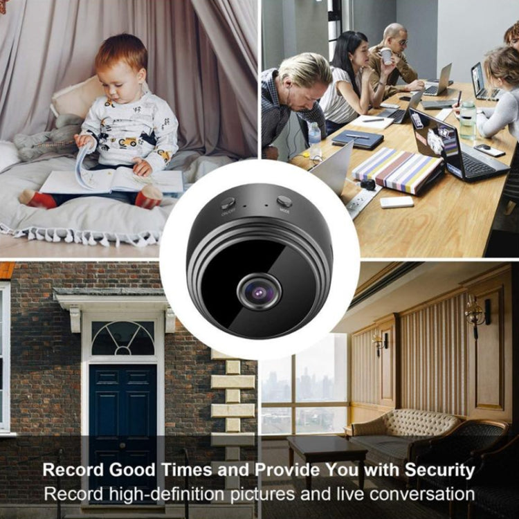 A9+ 1080P WiFi Remote Wireless Camera, Support Night Vision & Motion Detection & TF Card, Broadcom Bluetooth Solution(Black) - Mini Camera by PMC TechLife | Online Shopping South Africa | PMC TechLife | Buy Now Pay Later Mobicred