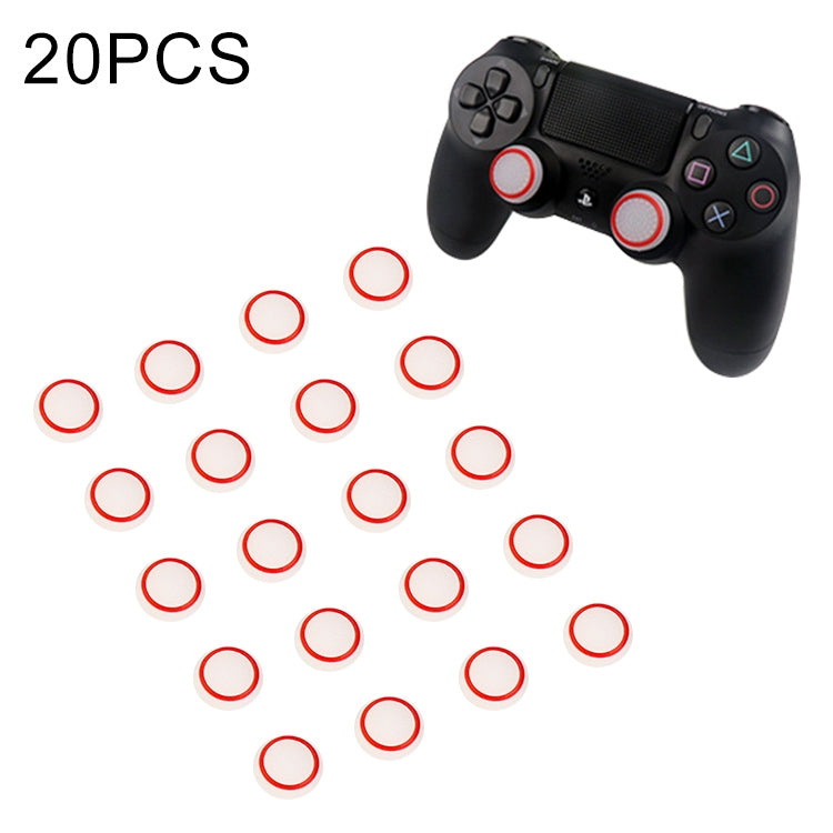 20 PCS Luminous Silicone Protective Cover for PS4 / PS3 / PS2 / XBOX360 / XBOXONE / WIIU Gamepad Joystick(Red) - Cases by PMC Jewellery | Online Shopping South Africa | PMC Jewellery