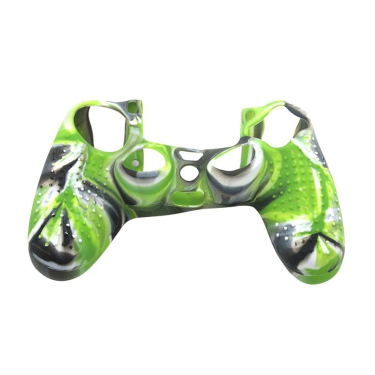 Non-slip Silicone Protective Case for Sony PS4(Black+green) - Cases by PMC TechLife | Online Shopping South Africa | PMC TechLife