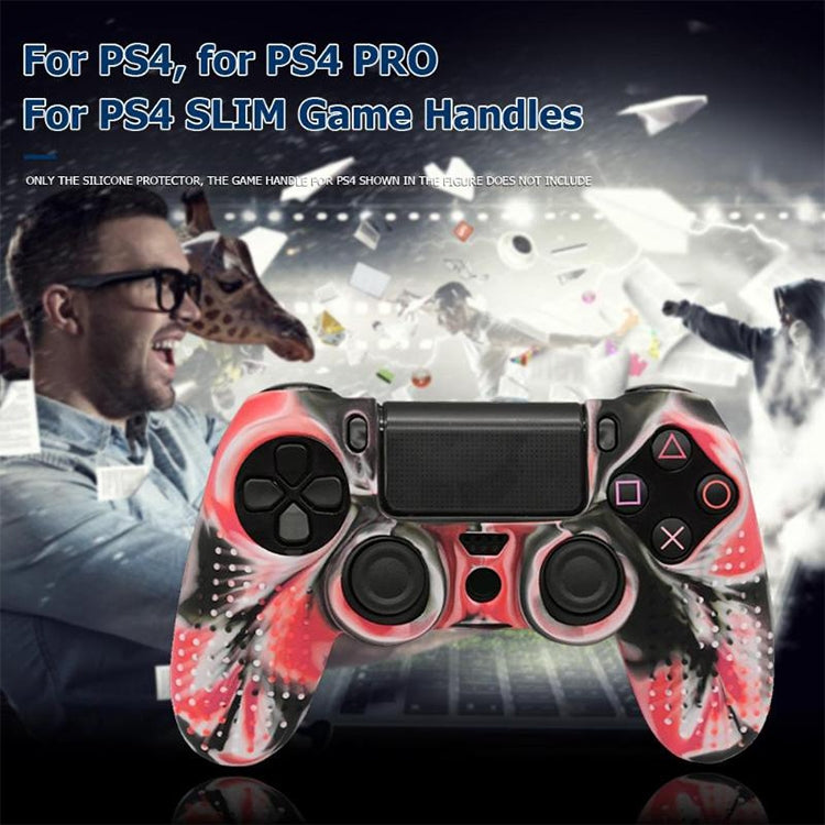 Non-slip Silicone Protective Case for Sony PS4(Black Blue) - Cases by PMC TechLife | Online Shopping South Africa | PMC TechLife