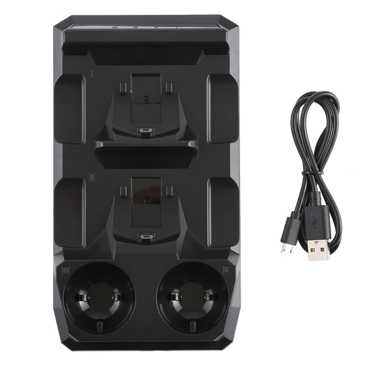 4 in 1 Charger USB Charging Dock Station Stand with LED Indicator for Playstation PS4 Controller & PS Move Controller - Charger & Power by PMC TechLife | Online Shopping South Africa | PMC TechLife