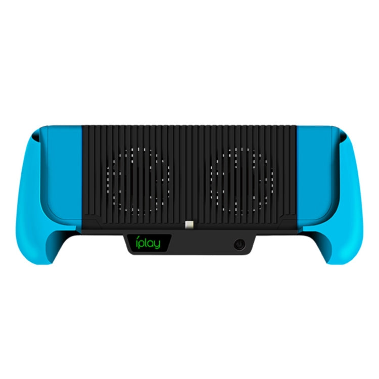 IPLAY Host Charging Grips Stand Shell Cooling Fan for Switch Lite(Blue) - Charger & Power by iplay | Online Shopping South Africa | PMC Jewellery | Buy Now Pay Later Mobicred