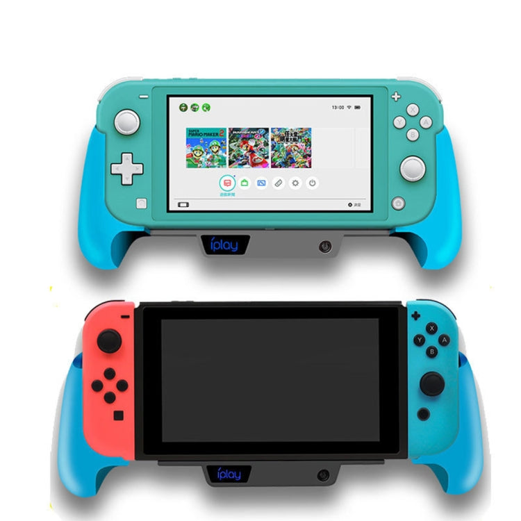 IPLAY Host Charging Grips Stand Shell Cooling Fan for Switch Lite(Blue) - Charger & Power by iplay | Online Shopping South Africa | PMC Jewellery | Buy Now Pay Later Mobicred