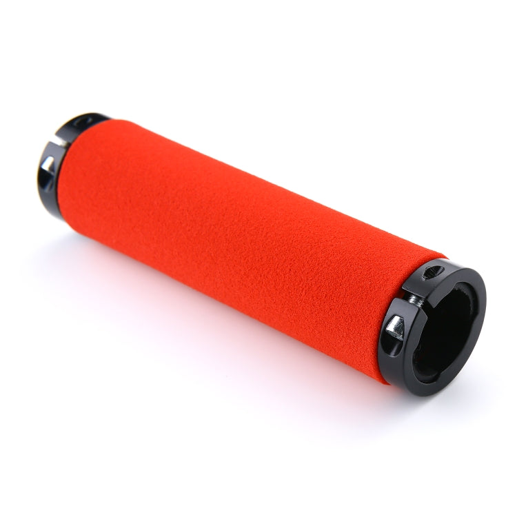 1 Pair AG36 Alloy Lock-Rings + Sponge Bicycle Handlebar Grip (Red) - Bicycle Grips by PMC TechLife | Online Shopping South Africa | PMC TechLife | Buy Now Pay Later Mobicred