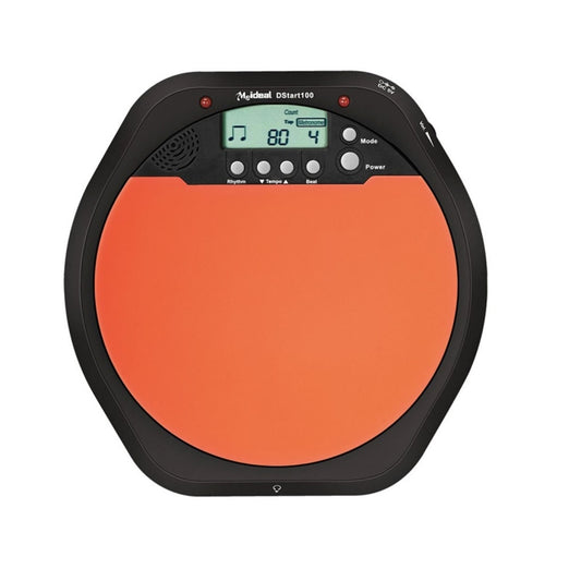 Electronic Dumb Combat Board Trainer Drum Exercise Metronome DS100(Black+Orange) - Percussion Instruments by PMC Jewellery | Online Shopping South Africa | PMC Jewellery