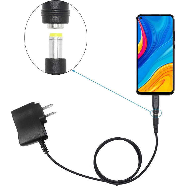 DC 5.5 x 2.1mm Female to Micro USB Male Power Converter(Black) - Audio Adapter by PMC TechLife | Online Shopping South Africa | PMC TechLife