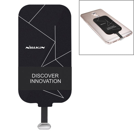 NILLKIN Magic Tag QI Standard Wireless Charging Receiver with USB-C / Type-C Port(Black) - Wireless Charger Receiver by NILLKIN | Online Shopping South Africa | PMC Jewellery