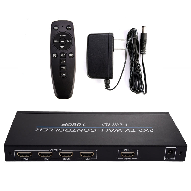 BT14 2X2 HDMI TV Wall Controller Multi-screen Splicing Processor - Splitter by PMC TechLife | Online Shopping South Africa | PMC TechLife