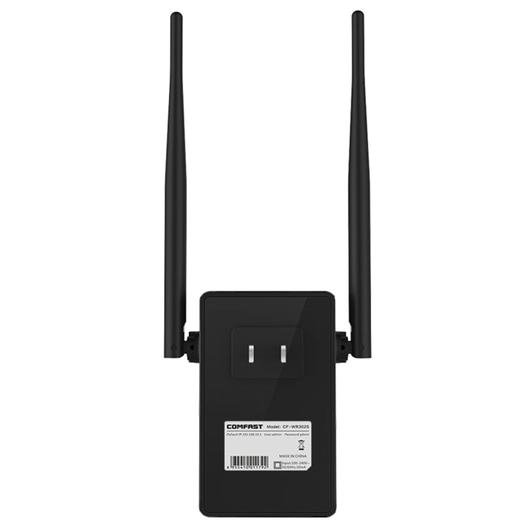 COMFAST CF-WR302S RTL8196E + RTL8192ER Dual Chip WiFi Wireless AP Router 300Mbps Repeater Booster with Dual 5dBi Gain Antenna, Compatible with All Routers with WPS Key - Powerline Network Adapters by COMFAST | Online Shopping South Africa | PMC Jewellery