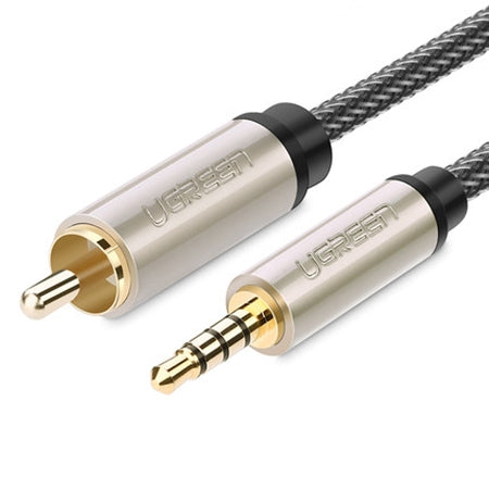 UGREEN 3.5mm to RCA Audio Cable Xiaomi Mi 1/2 TV Digital SPDIF Cable, Length: 2m (Black) - RCA Cable by UGREEN | Online Shopping South Africa | PMC Jewellery