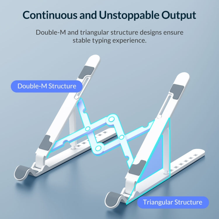 ORICO PFB-A24 POM Foldable Laptop Stand(White) - free shipping - PMC TechLife - Order now!