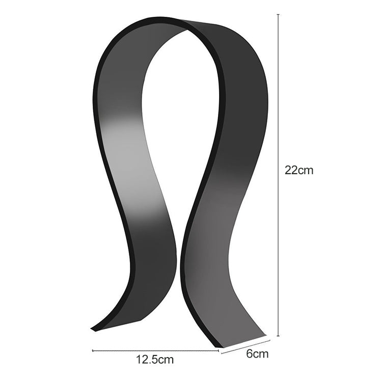 DA1502 Universal Acrylic Headset Stand Display Hanger (Black) - Anti-lost & Holder by PMC TechLife | Online Shopping South Africa | PMC TechLife