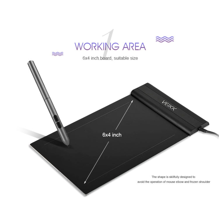 VEIKK S640 6x4 inch 5080 LPI Electronic Graphic Tablet - free shipping - PMC TechLife - Order now!
