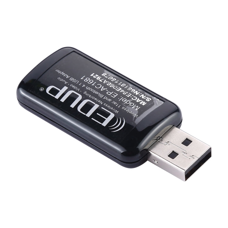 EDUP EP-AC1681 2 in 1 AC1200Mbps 2.4GHz & 5.8GHz Dual Band USB WiFi Adapter External Network Card with Bluetooth 4.1 Function - USB Network Adapter by EDUP | Online Shopping South Africa | PMC Jewellery | Buy Now Pay Later Mobicred