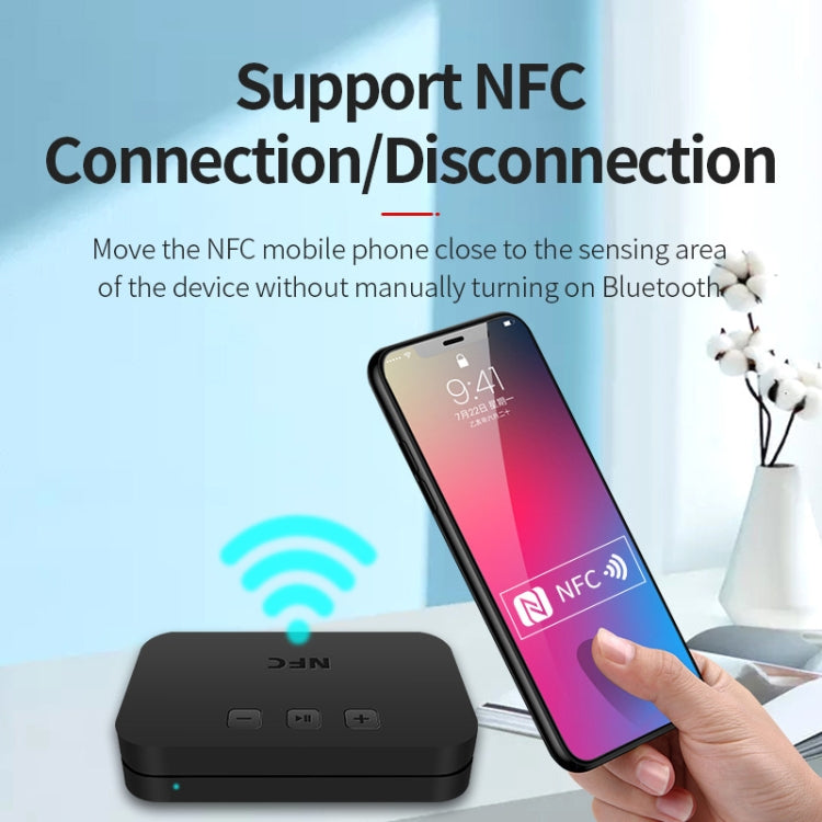 TI-800 NFC Desktop Bluetooth 5.0  Adapter Music Receiver for USB Drive Reads Bluetooth Speaker (Black) - Audio Receiver Transmitter by PMC Jewellery | Online Shopping South Africa | PMC Jewellery