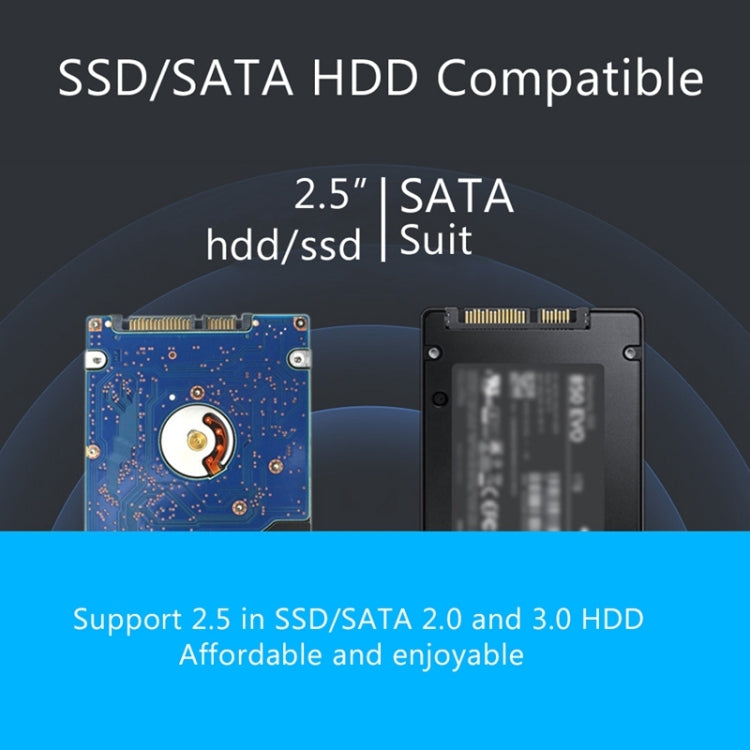 Richwell SATA R23-SATA-1TGB 2.5 inch USB3.0 Interface Mobile Hard Disk Drive, Capacity: 1TB(Black) - free shipping - PMC TechLife - Order now!