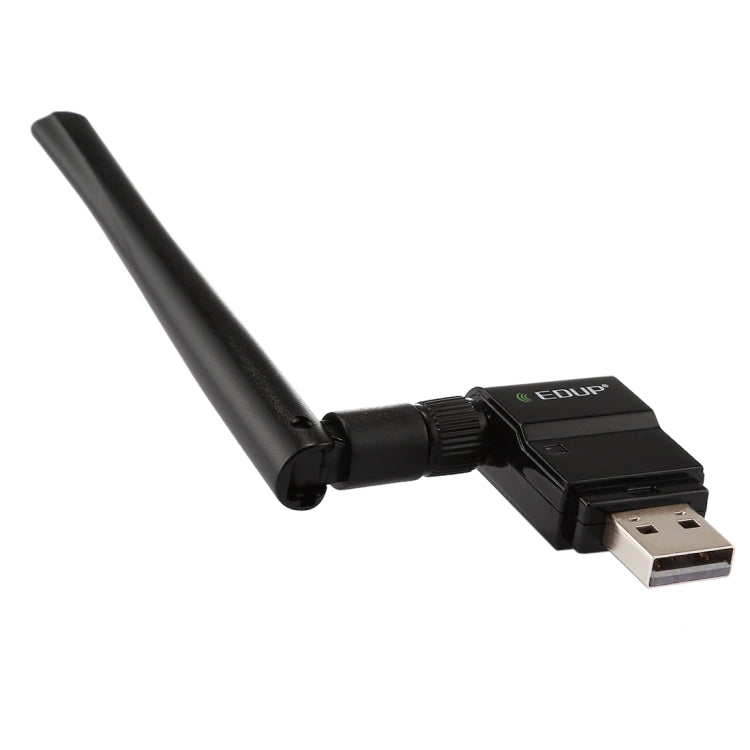 EDUP EP-AC1635 600Mbps Dual Band Wireless 11AC USB Ethernet Adapter 2dBi Antenna for Laptop / PC(Black) - USB Network Adapter by EDUP | Online Shopping South Africa | PMC Jewellery | Buy Now Pay Later Mobicred