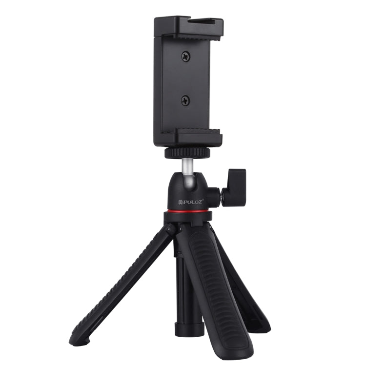 PULUZ Selfie Sticks Tripod Mount + Phone Clamp with Tripod Adapter & Long Screw(Black) - Desktop Holder by PULUZ | Online Shopping South Africa | PMC Jewellery
