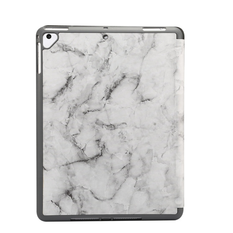 Marble Texture Pattern Horizontal Flip Case for iPad 9.7 (2018) , with Three-folding Holder & Pen Slots(Black) - iPad 9.7 (2018) & (2017) Cases by PMC TechLife | Online Shopping South Africa | PMC TechLife | Buy Now Pay Later Mobicred