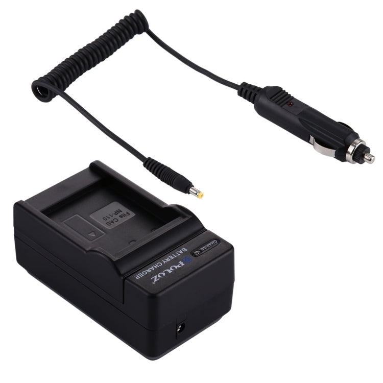 PULUZ Digital Camera Battery Car Charger for Casio NP-110 Battery - Battery Car Charger by PULUZ | Online Shopping South Africa | PMC TechLife | Buy Now Pay Later Mobicred