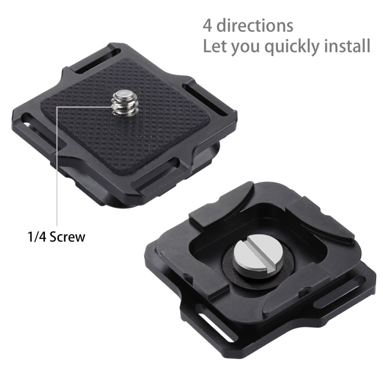 PULUZ Capture Camera Clip Aluminum Alloy Quick Release Clip with Plate - Quick Release Plate by PULUZ | Online Shopping South Africa | PMC TechLife | Buy Now Pay Later Mobicred