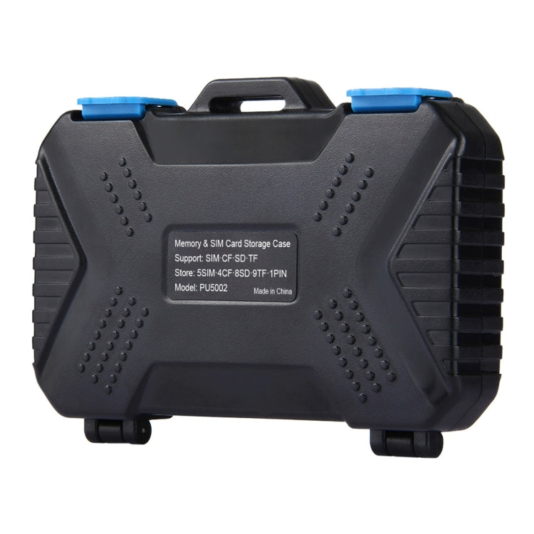 PULUZ 27 in 1 Memory Card Case for 4CF + 8SD + 9TF + 1Card PIN + 1Standard SIM + 2Micro-SIM + 2Nano-SIM - Card Case by PULUZ | Online Shopping South Africa | PMC TechLife