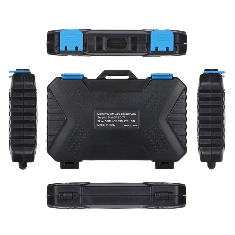 PULUZ 27 in 1 Memory Card Case for 4CF + 8SD + 9TF + 1Card PIN + 1Standard SIM + 2Micro-SIM + 2Nano-SIM - Card Case by PULUZ | Online Shopping South Africa | PMC TechLife