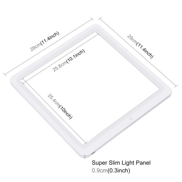 PULUZ LED Shadowless Light Pad for 30cm Photo Studio Box (White) -  by PULUZ | Online Shopping South Africa | PMC TechLife | Buy Now Pay Later Mobicred