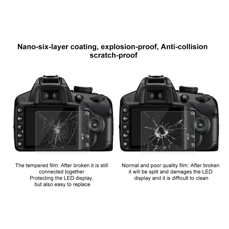 PULUZ 2.5D 9H Tempered Glass Film for Nikon D3200, Compatible with D3100 /  D3300 / D3400 / AW130S / W300, Canon SX410 / SX400 / SX430 / SX510 / SX500 / SX530 / SX170, Pentax K50 / K30 / K5 / K7 / K-01 / Samsung WB10 - Camera Screen Guard by PULUZ | Online Shopping South Africa | PMC TechLife | Buy Now Pay Later Mobicred