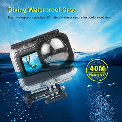 PULUZ 40m Waterproof Housing Protective Case with Buckle Basic Mount & Screw for GoPro HERO12 Black /11 Black /11 Black Mini /10 Black /9 Black Max Lens Mod(Transparent) - Waterproof Cases by PULUZ | Online Shopping South Africa | PMC Jewellery | Buy Now Pay Later Mobicred