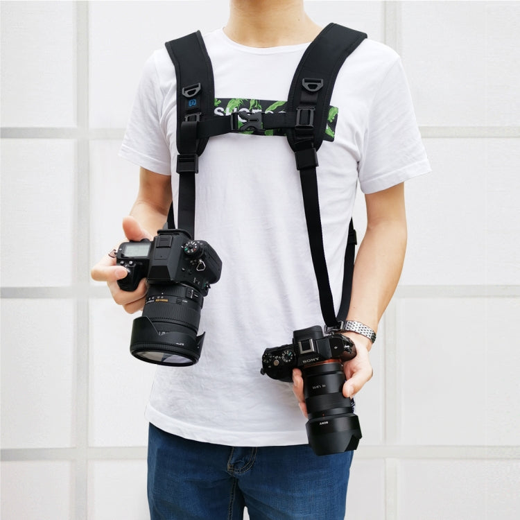 PULUZ Quick Release Double Shoulder Harness Soft Pad Decompression Foam Strap Belt for DSLR Digital Cameras - Camera Strap by PULUZ | Online Shopping South Africa | PMC TechLife | Buy Now Pay Later Mobicred