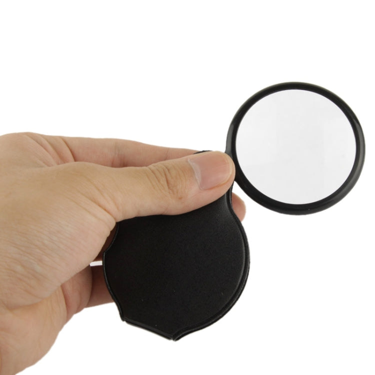 10 PCS 5X 50mm Magnifier Pocket Folding Magnifying Glass Loupe Pocket Spiegel(Black) - Hand Held Style by PMC Jewellery | Online Shopping South Africa | PMC Jewellery