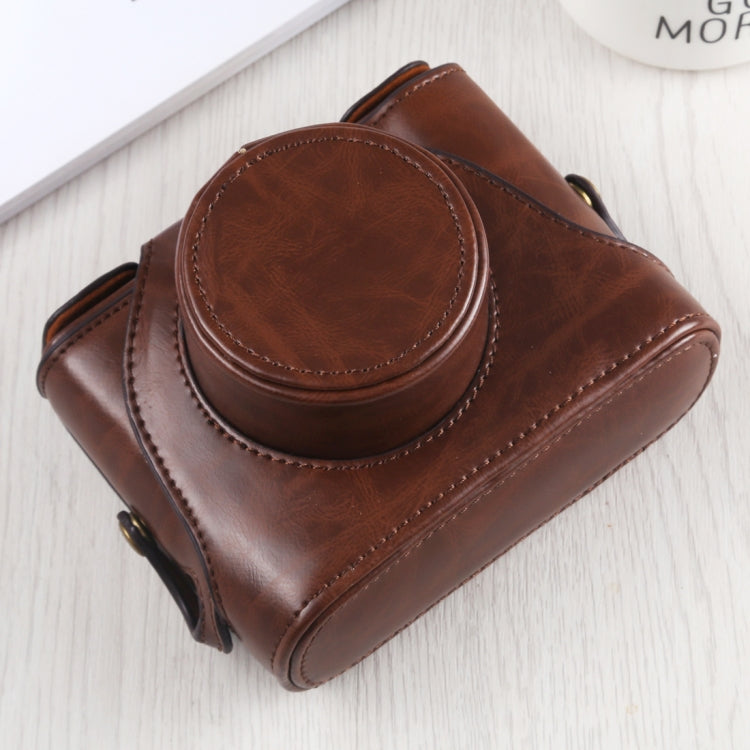 Full Body Camera PU Leather Case Bag with Strap for FUJIFILM X10 / X20(Coffee) - Leather Bag by PMC TechLife | Online Shopping South Africa | PMC TechLife