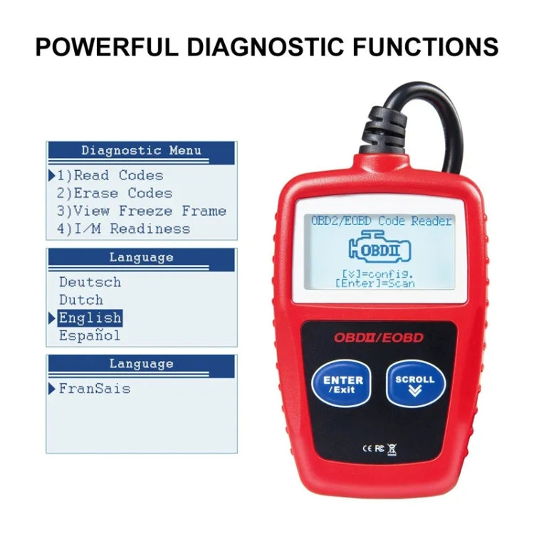 MS309 OBDII / EOBD Fault Coder Reader - free shipping - PMC TechLife - Order now!