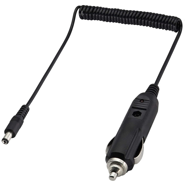 2A 5.5 x 2.1mm DC Power Supply Adapter Plug Coiled Cable Car Charger, Length: 40-140cm - free shipping - PMC TechLife - Order now!