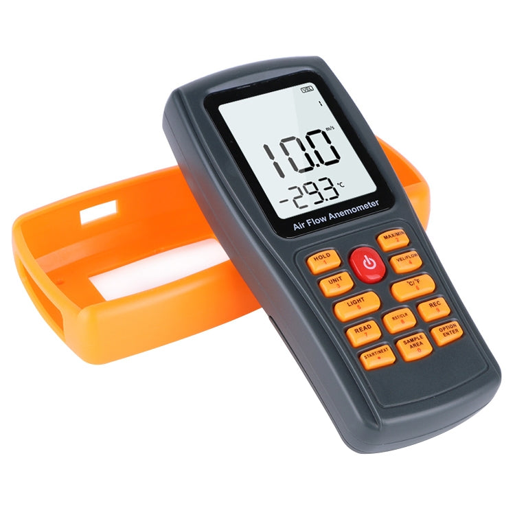 BENETECH GM8902 2.6 Inch LCD Screen Digital Wind Speed Meter Anemometer(Yellow) - free shipping - PMC TechLife - Order now!
