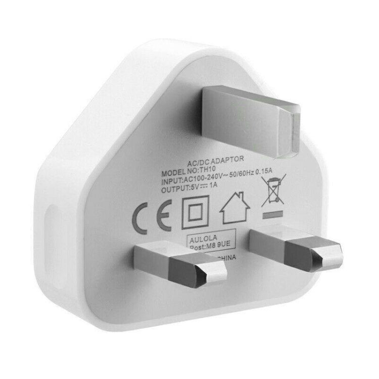 5V / 1A UK Plug USB Charger(White) - USB Charger by PMC TechLife | Online Shopping South Africa | PMC TechLife