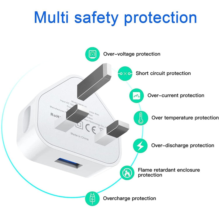 5V / 1A UK Plug USB Charger(White) - USB Charger by PMC TechLife | Online Shopping South Africa | PMC TechLife
