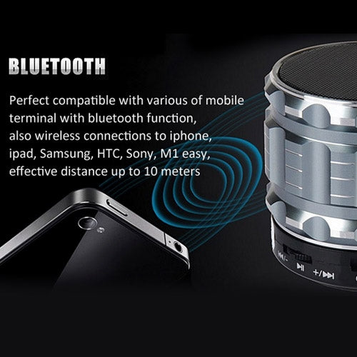 S28 Metal Mobile Bluetooth Stereo Portable Speaker with Hands-free Call Function(Green) - Desktop Speaker by PMC TechLife | Online Shopping South Africa | PMC TechLife