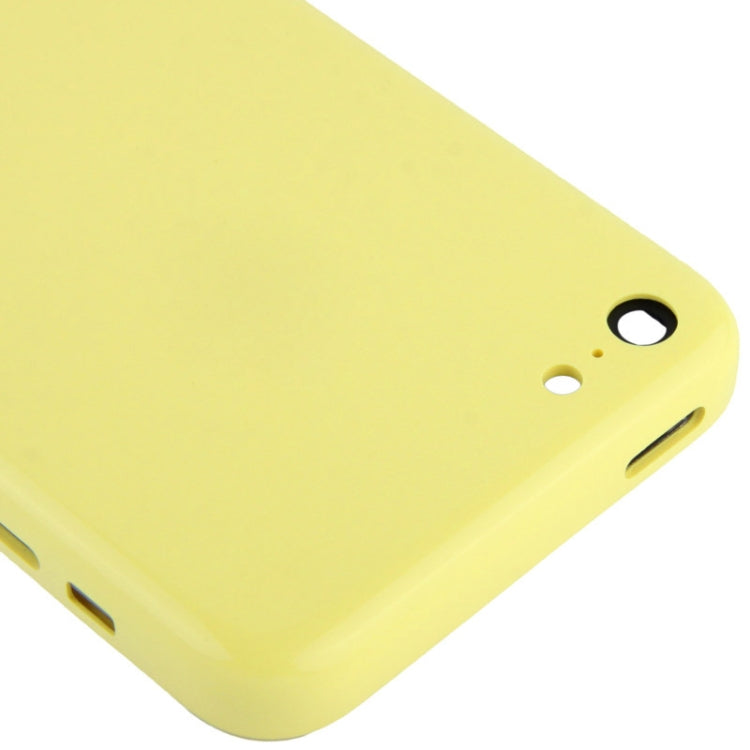 Full Housing  Chassis / Back Cover with Mounting Plate & Mute Button + Power Button + Volume Button + Nano SIM Card Tray for iPhone 5C(Yellow) - iPhone 5 Parts by PMC TechLife | Online Shopping South Africa | PMC TechLife
