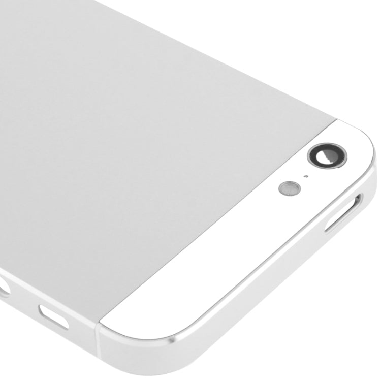 Full Housing Alloy Back Cover for iPhone 5(White) - iPhone 5 Parts by PMC TechLife | Online Shopping South Africa | PMC TechLife