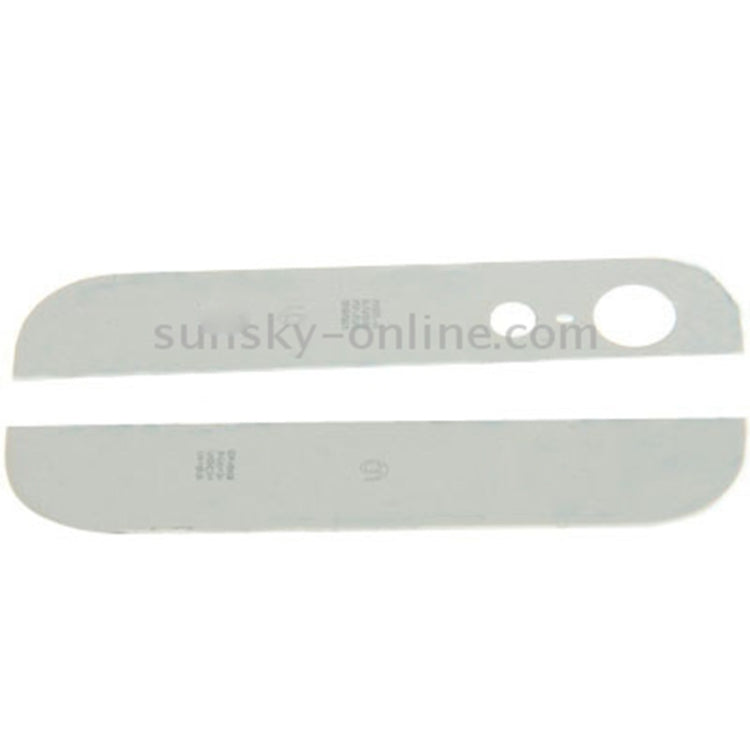 OEM Version Back Cover Top & Bottom Glass Lens for iPhone 5(White) - iPhone 5 Parts by PMC TechLife | Online Shopping South Africa | PMC TechLife