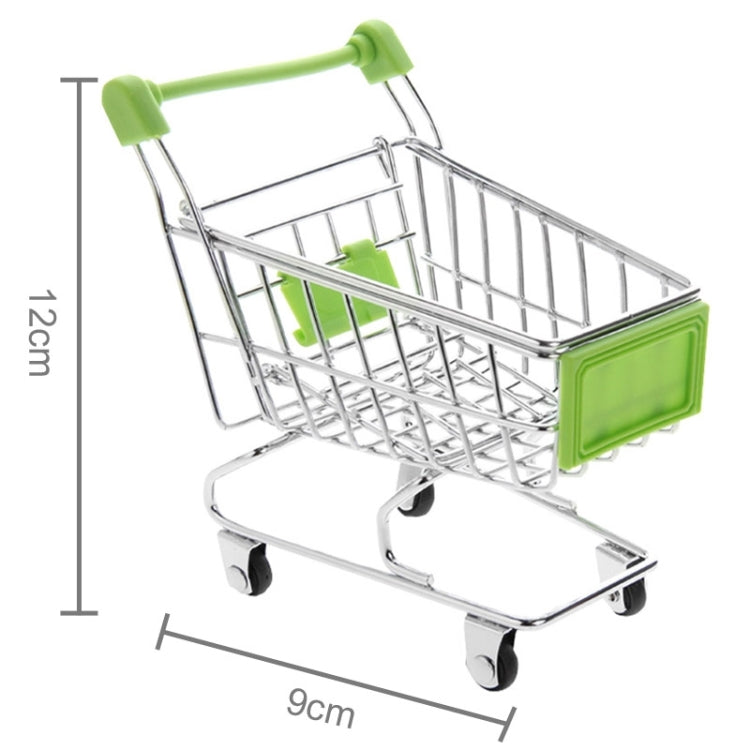 Universal Mini Grocery Shopping Cart Style Desktop Storage Box / Holder(Green) - Desktop Holder by PMC Jewellery | Online Shopping South Africa | PMC Jewellery