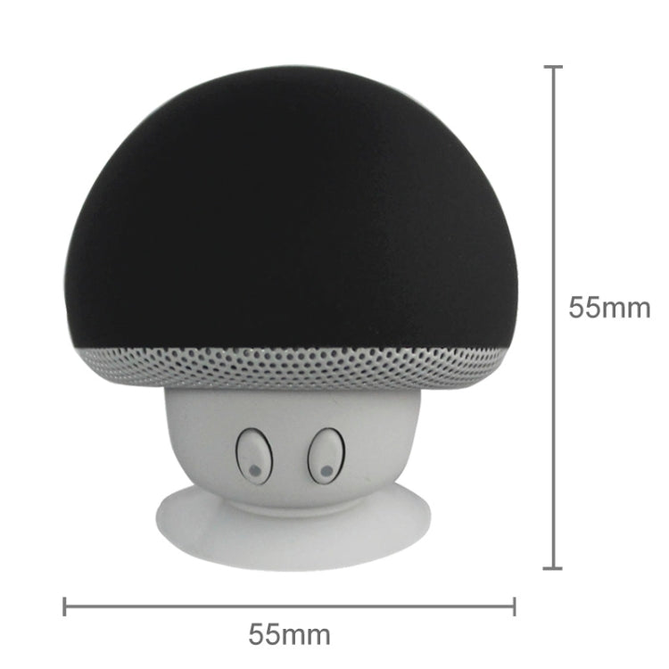 Mushroom Shape Bluetooth Speaker with Suction Holder(Black) - Desktop Speaker by PMC TechLife | Online Shopping South Africa | PMC TechLife