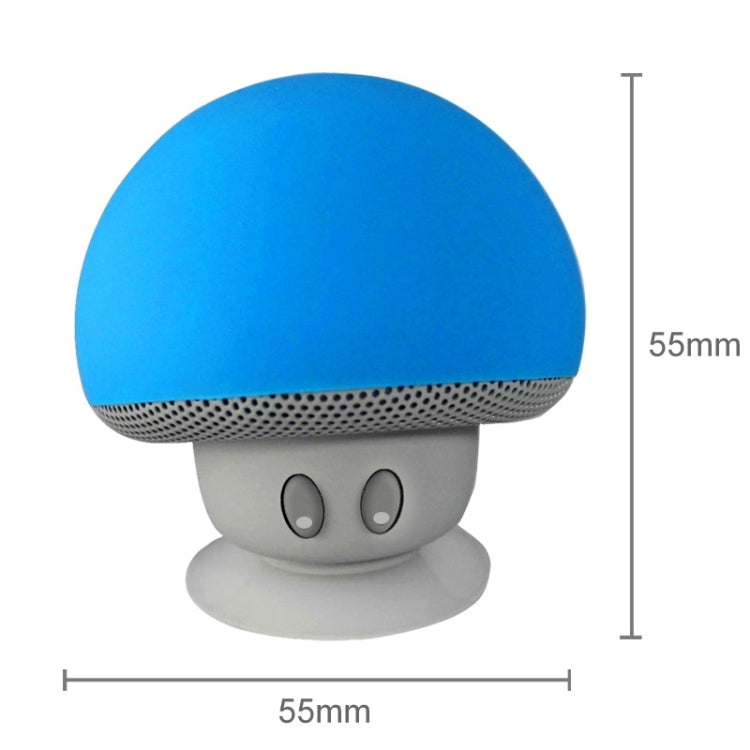 Mushroom Shape Bluetooth Speaker with Suction Holder(Blue) - Desktop Speaker by PMC Jewellery | Online Shopping South Africa | PMC Jewellery