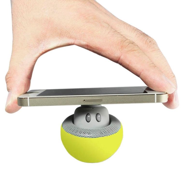 Mushroom Shape Bluetooth Speaker with Suction Holder(Yellow) - Desktop Speaker by PMC TechLife | Online Shopping South Africa | PMC TechLife