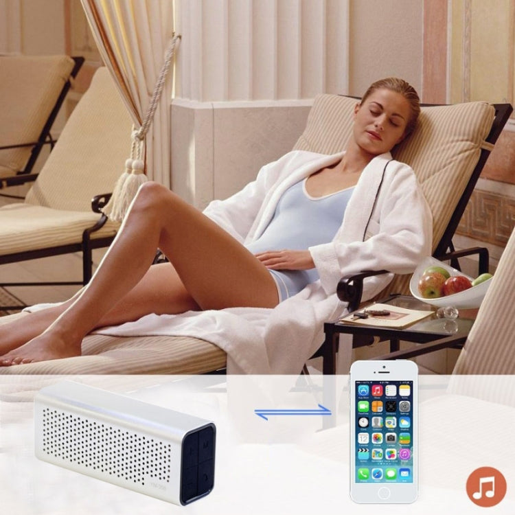 YM-308 Portable Rechargeable NFC Bluetooth Speaker, Support TF Card(Silver) - Desktop Speaker by PMC TechLife | Online Shopping South Africa | PMC TechLife