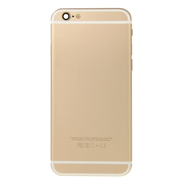 Full Housing Back Cover for iPhone 6 Plus(Gold) - iPhone 6/6 Plus Parts by PMC TechLife | Online Shopping South Africa | PMC TechLife