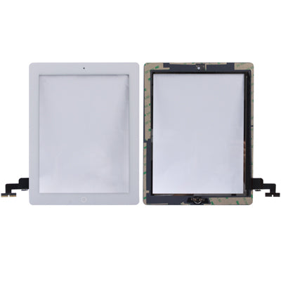 Touch Panel (Controller Button + Home Key Button PCB Membrane Flex Cable + Touch Panel Installation Adhesive) for iPad 2 / A1395 / A1396 / A1397 (White) - iPad 2 Parts by PMC TechLife | Online Shopping South Africa | PMC TechLife