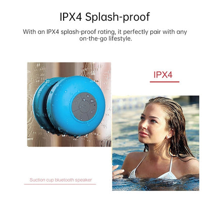 BTS-06 Mini Waterproof IPX4 Bluetooth V2.1 Speaker, Support Handfree Function(Black) - Waterproof Speaker by PMC Jewellery | Online Shopping South Africa | PMC Jewellery